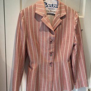 Red/White Striped Blazer